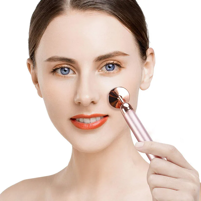 Gua Sha Tool Rose Quartz - 3 in 1 3D 롤러 게르마늄