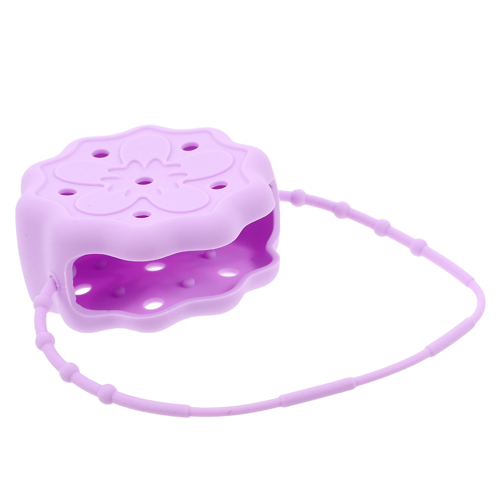 Shower Steamer Tablet - 실리콘 샤워 스팀기 홀더, 보라색, 걸이형,