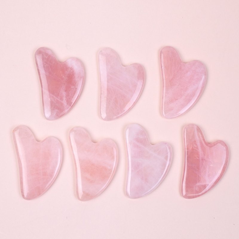 Gua Sha Tool Rose Quartz - 인기 판매 A+ 로즈쿼츠 구아샤 도구