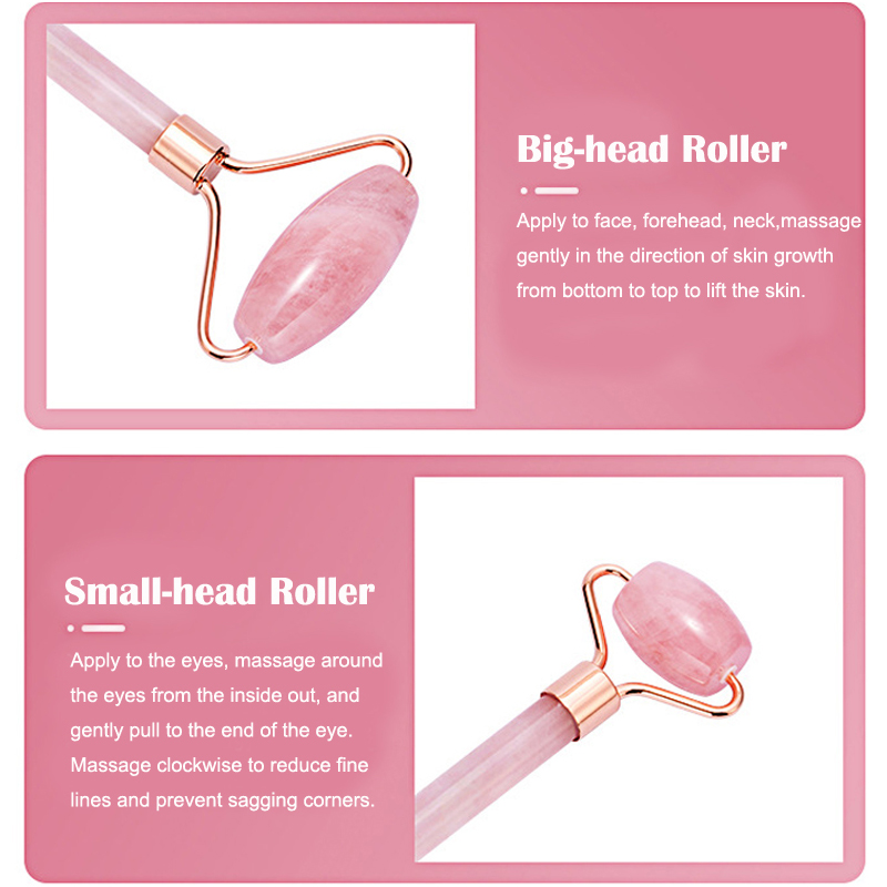 천연 로즈 쿼츠 옥 롤러 Gua 샤 스크레이퍼 세트 페 - Gua Sha Tool Rose Quartz 리뷰 및 가격