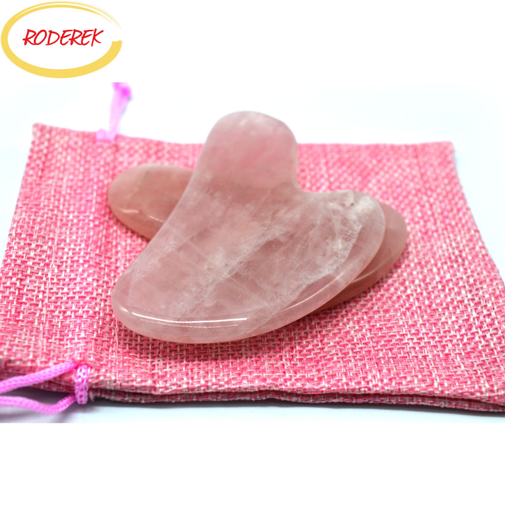 Jade Guasha Plate Natural Rose - Gua Sha Tool Rose Quartz 리뷰 및 가격