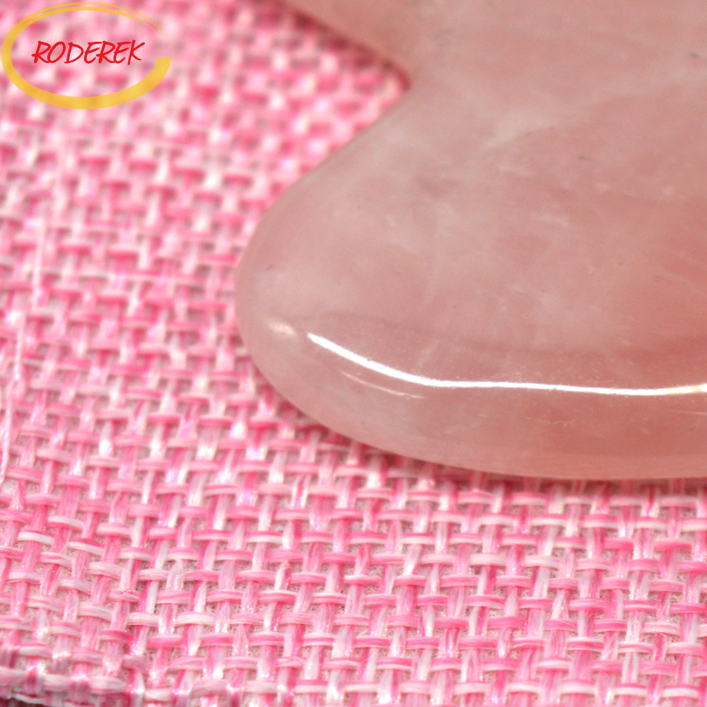 Jade Guasha Plate Natural Rose - Gua Sha Tool Rose Quartz 리뷰 및 가격