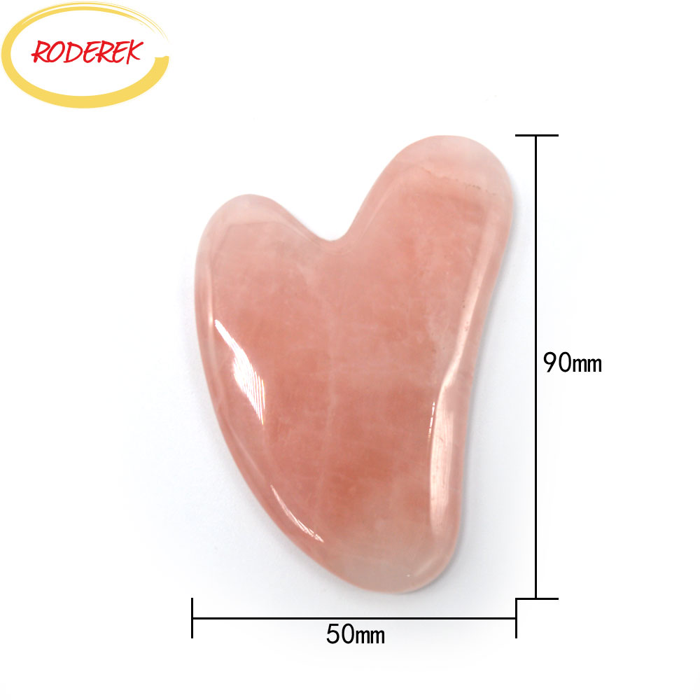Jade Guasha Plate Natural Rose - Gua Sha Tool Rose Quartz 리뷰 및 가격