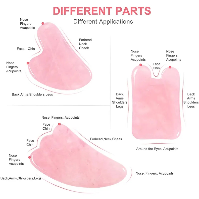 로즈 쿼츠 Gua Sha 보드 천연 옥 구 아슈 스크레 - Gua Sha Tool Rose Quartz 리뷰 및 가격