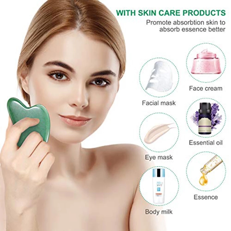 로즈 쿼츠 천연 옥 롤러 마사지기 구아샤 세트 흑요석  - Gua Sha Tool Rose Quartz 리뷰 및 가격