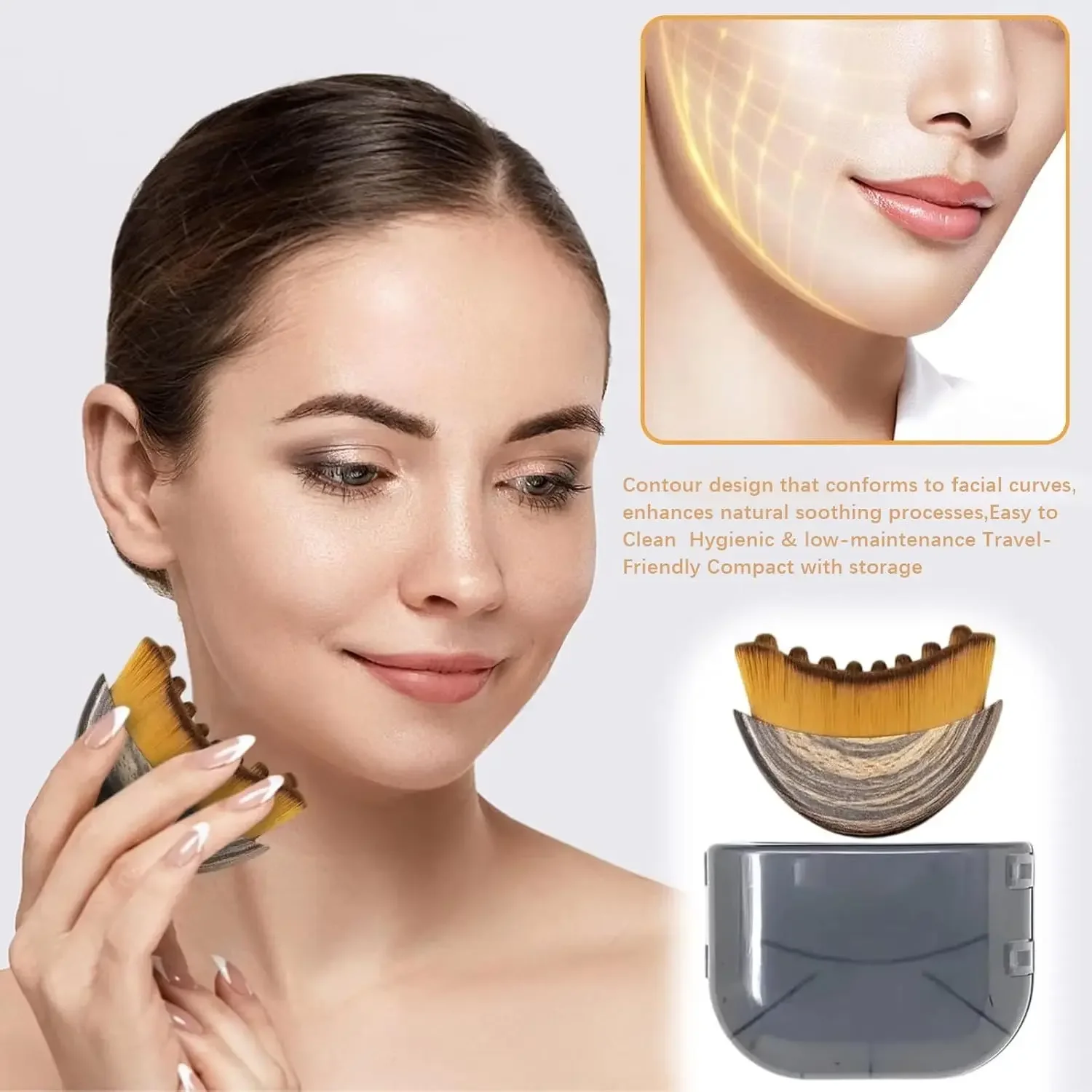 1-2PCS 휴대용 얼굴 조각 마사지 브러시 인체 공학 - Spa Y Wellness 리뷰 및 가격