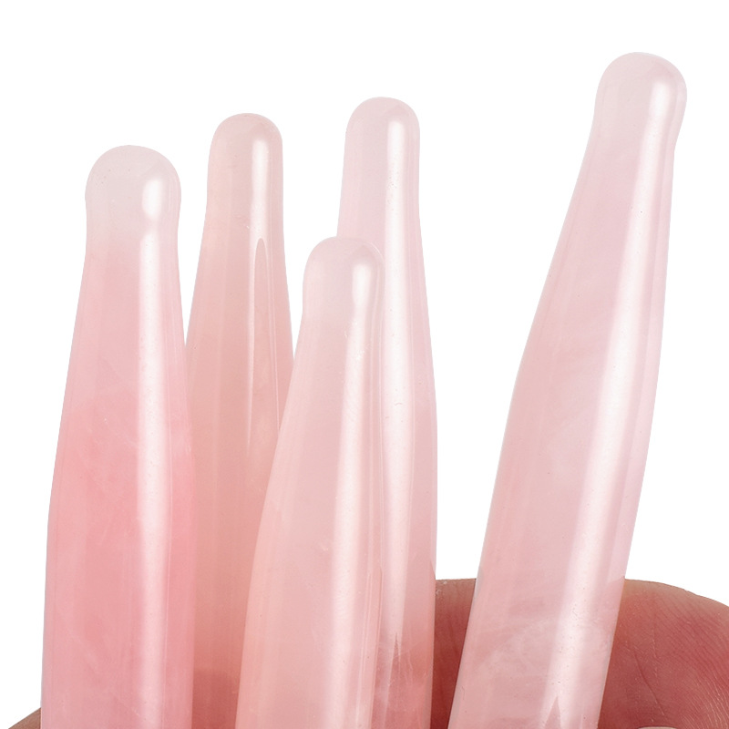눈 마사지 펜 천연 로즈 쿼츠 스톤 침술 지팡이 얼굴  - Gua Sha Tool Rose Quartz 리뷰 및 가격