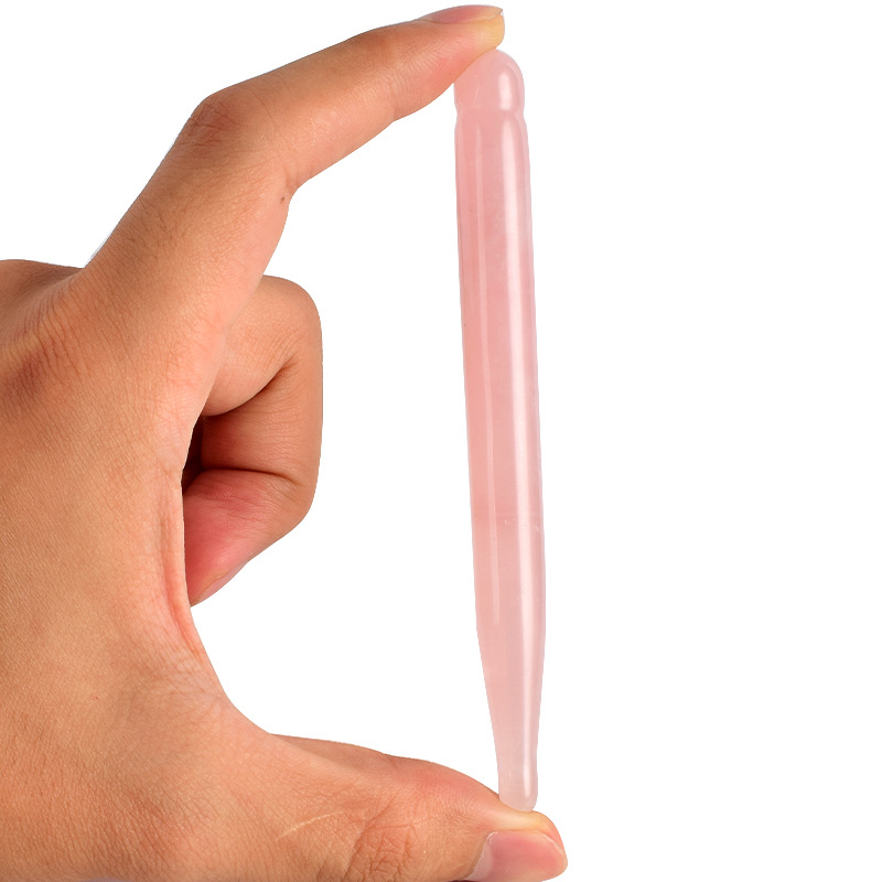 눈 마사지 펜 천연 로즈 쿼츠 스톤 침술 지팡이 얼굴  - Gua Sha Tool Rose Quartz 리뷰 및 가격