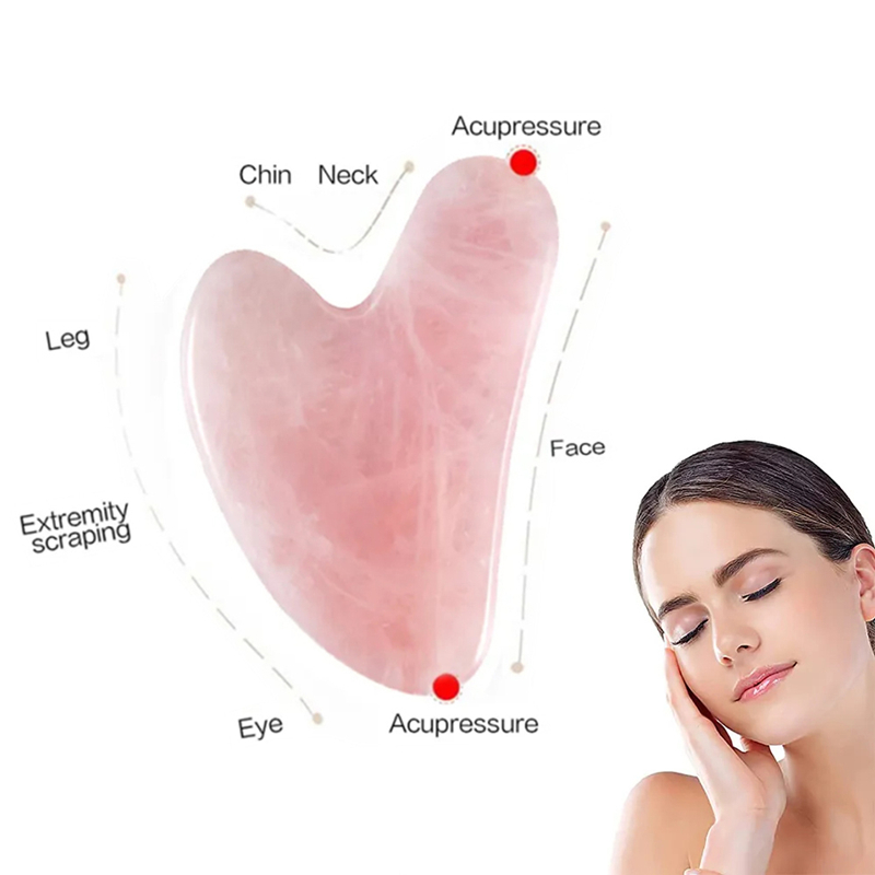 천연석 옥 구아슈 스크레이퍼 로즈쿼츠 페이셜 구아샤 도 - Gua Sha Tool Rose Quartz 리뷰 및 가격