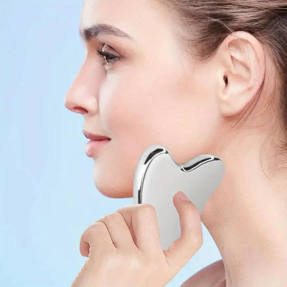 스테인리스 스틸 괄사 보드 얼굴 및 전신 괄사 마사지기 - Gua Sha Tool Rose Quartz 리뷰 및 가격