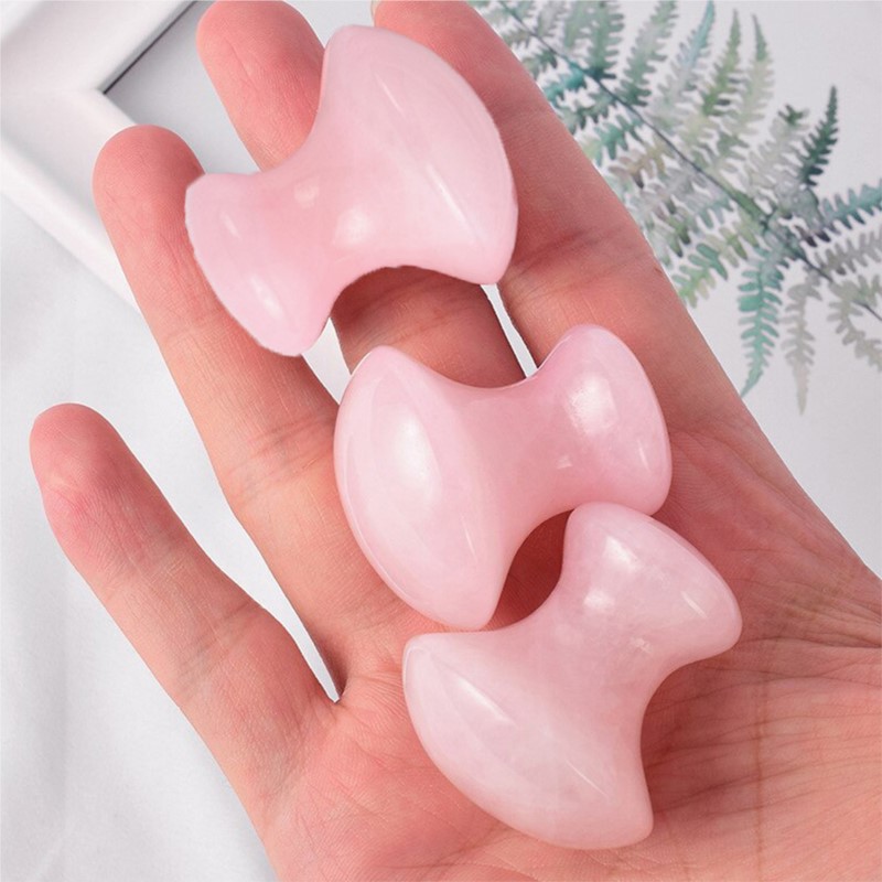 1개 버섯 모양 괄사 얼굴 마사지 도구 로즈 쿼츠 페이 - Gua Sha Tool Rose Quartz 리뷰 및 가격