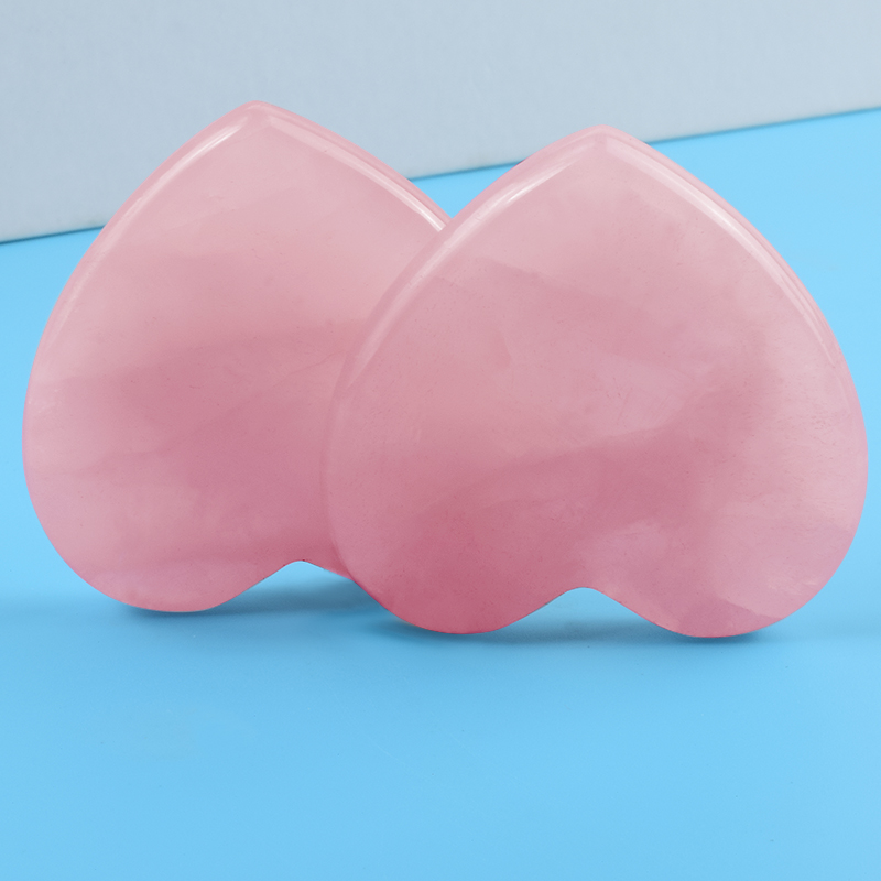 로즈 쿼츠 하트 모양 얼굴 관리 구아샤 도구, 미용 건 - Gua Sha Tool Rose Quartz 리뷰 및 가격